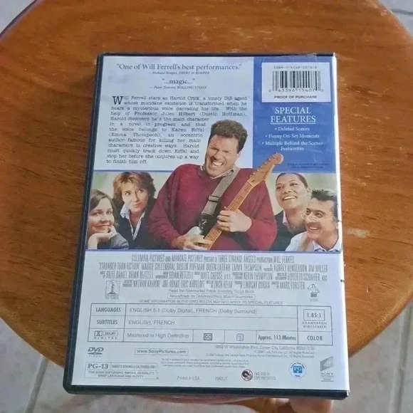 Dvd STRANGER THAN FICTION  INCLUDES SPECIAL FEATURES - Picture 4 of 4